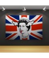 畫 - 英國國旗 頑皮的英女皇