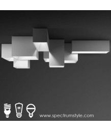 天花燈 - 個性幾何組合LED可變色天花燈 時尚輕巧 簡潔優美 