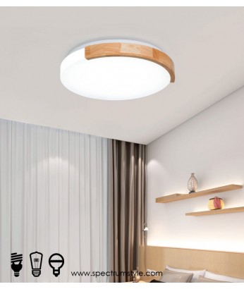 天花燈 -  木藝LED天花燈 簡約有型 潮人型燈