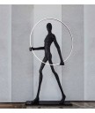 座地燈 - 現代人體雕塑座地燈 線條優雅 品味之選 
