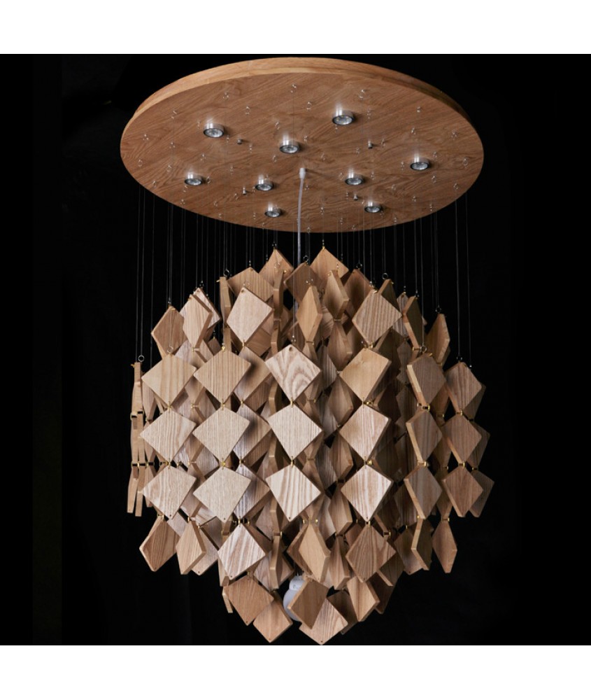 吊灯- 木块吊灯 设计新颖 大堂首选