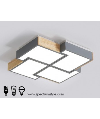 天花燈 - 現代簡約木材LED天花燈 簡約有型 環保節能