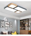 天花燈 - 現代簡約木材LED天花燈 簡約有型 環保節能 附遙控器 