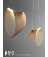 吊燈 - 現代設計師木藝LED吊燈 簡潔優美 光影迷人