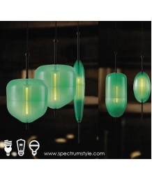 吊燈 - 現代綠玻璃吊燈 高貴典雅 創意無限