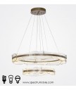 吊燈 - 現代玻璃環型LED吊燈 設計特別 型人必選 