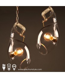吊燈 - 工業風玻璃天花燈 浪漫光影 品味之選 