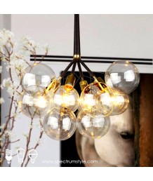 吊燈 - 現代玻璃葡萄吊燈 型人部屋 家中亮點