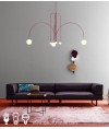 吊燈 - 現代設計師線條吊燈 簡單經典 潮人型燈 