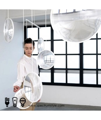 吊燈 - 現代設計師玻璃凸透镜LED吊燈 型格豪邁 潮人首選 