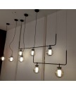 吊燈 - 經典工業風LED玻璃吊燈 科技品味 未來之選 