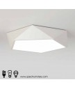 天花燈 - LED幾何吸頂燈 優美簡單 節能之選 附變色調光暗搖控