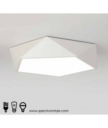 天花燈 - LED幾何吸頂燈 優美簡單 節能之選 附變色調光暗搖控
