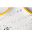 天花燈 - 簡約LED不規則吸頂燈 優美簡單 節能之選 附控制光暗顏色搖控