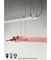 吊燈 - 現代馬卡龍孖管LED吊燈 優美時尚 辦公室新選 