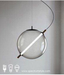 吊燈 -  現代設計師玻璃球LED吊燈 時尚輕巧 潮人必備 