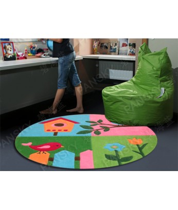 地毯 - 花園大樹圓形地毯 時尚有型 每平方呎$100 歡迎訂造