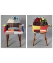 設計師椅 - 百家布實木餐椅 優閒時尚精選 部屋必備
