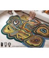 地毯 - 印度製新西蘭羊毛藝術圖案地毯 時尚有型 潮人首選