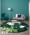 地毯 - 圓形花園圖案地毯 時尚有型 歡迎訂造
