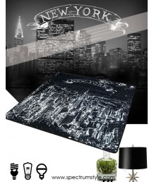 地毯 - 紐約夜景圖案數碼印刷地毯 時尚有型 潮人首選 