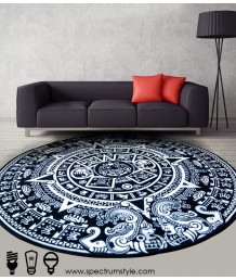地毯 - 藝術圖案數碼印刷圓形地毯 時尚有型 潮人首選 