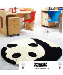 地毯 - 圓形熊貓圖案地毯 經典時尚 歡迎訂造 