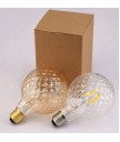 燈膽 - 復古雕花玻璃LED filament 燈膽 經典款式 全新演繹