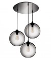吊燈 - 三頭玻璃球吊燈 經典造型 型格生活  