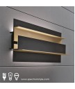壁燈 - 現代金屬木材壁燈 設計特別 經典氣氛